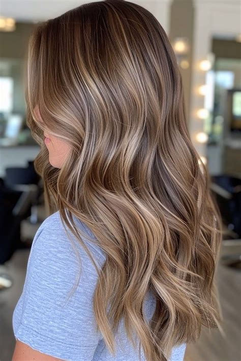 brown hair dirty blonde highlights|honey brown with blonde highlights.